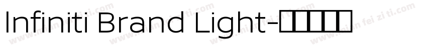 lnfiniti Brand Light字体转换